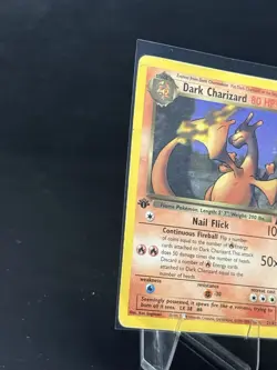 Dark Charizard First Edition Non-Holo Card 21/82 Pokemon Card - Image 3