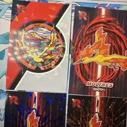 13 Holo Moltres Different Non TCG Sets Pokemon Cards And Stickers Lot - Image 2