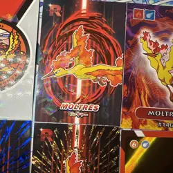 13 Holo Moltres Different Non TCG Sets Pokemon Cards And Stickers Lot - Image 3