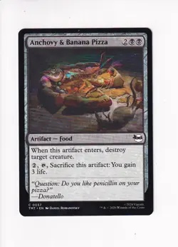 MAGIC MTG TEENAGE MUTANT NINJA TURTLES ANCHOVY & BANANA PIZZA (#1) - Image 1