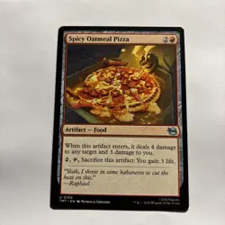 Spicy Oatmeal Pizza, Teenage Mutant Ninja Turtles, Artifact, Food, MTG - Image 1