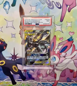 2019 Pokemon Pikachu & Zekrom GX Black Star SM168 Promo Tag Team Full Art PSA 9 - Image 2