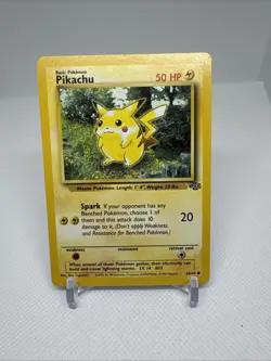 Pikachu 60/64 Jungle Unlimited Pokemon Card Vintage WOTC Common - Image 1