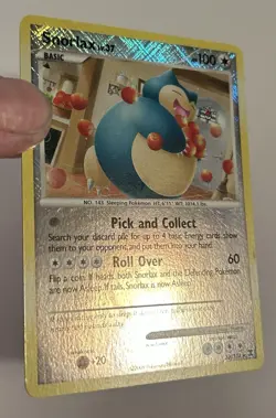 Pokemon TCG Snorlax League Promo 33/111 Rising Rival LP Reverse Holo - Image 3