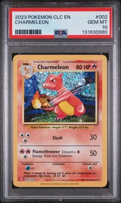 PSA 10 Gem Mint Charmeleon CLC 002 TCG Classic Holo Pokemon 2023 - Image 1