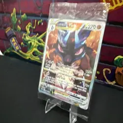 Pokemon Lucario VSTAR SWSH291 Crown Zenith ETB Holo Black Star Promo Mint SEALED - Image 3