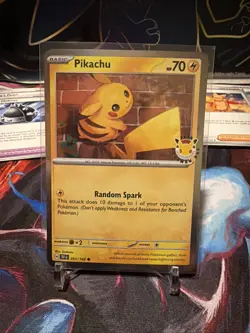 Pikachu 051/162 Pokemon Day 2026 30th Anniversary Stamped Promo Pokemon NM+ - Image 1