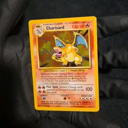 Pokemon Charizard Base Set Holo Rare 4/102 120 HP Wizards of the Coast - Image 1