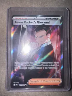 2025 POKEMON DRI EN-DESTINED RIVALS ULTRA RARE TEAM ROCKET'S GIOVANNI - Image 1