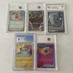 Graded Pokemon Lot TAG CGC BCCG 8.5 - 9 Super Electric Black Star Vivid Voltage - Image 1