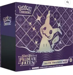 Pokemon Scarlet & Violet Paldean Fates Elite Trainer Box English TCG ETB - Image 1