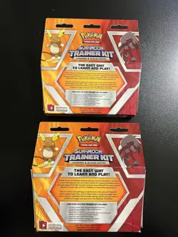 Pokemon TCG Alolan Raichu Lycanroc Trainer Kit Sun & Moon - Set Of 2 - Unopened - Image 2