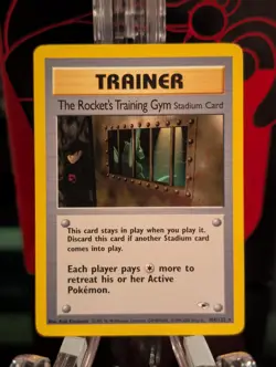 Pokemon The Rocket's Training Gym 104/132 Gym Heroes Unlimited WOTC LP - Image 1
