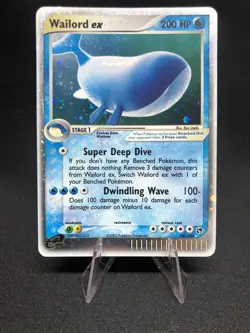 Wailord Ex 100/100 Pokemon Sandstorm Ultra Rare Holo Swirl - Image 1
