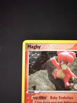 Pokemon TCG Magby 58/92 EX Legend Maker Reverse Holo Stamped - Image 2