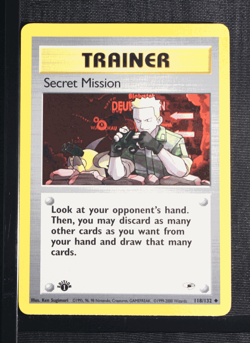 PSA 8 NEAR MINT MINT 2000 Pokemon Gym Heroes #118 Secret Mission 1st Edition !!! - Image 3