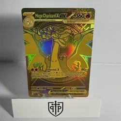 Pokemon - Mega Charizard X EX 130/094 Phantasmal Flames - Gold Secret Rare - NM - Image 1