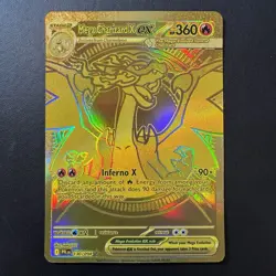 Pokemon - Mega Charizard X EX 130/094 Phantasmal Flames - Gold Secret Rare - NM - Image 3