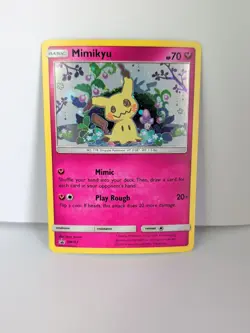 Mimikyu Sun & Moon Black Star Promo SM163 Holo Team Up Pokemon LP/NM - Image 1