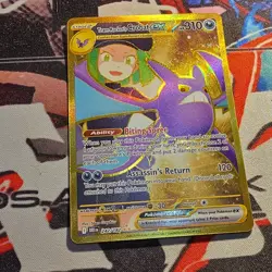 Pokemon TCG Team Rocket's Crobat EX Hyper Rare Holo 310 HP Sv10 242/182 - Image 1