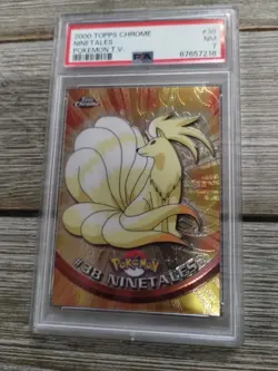 PSA 7 2000 Topps Chrome Ninetales Pokemon TV - Image 1