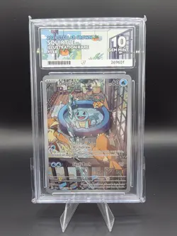 Pokemon Bulbasaur Stellar Crown Illustration Rare + Squirtle ACE 10 - Image 3
