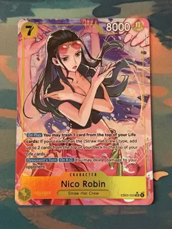 One Piece Nico Robin SR Alt Art AA EB03-055 Heroines edition English - Image 1