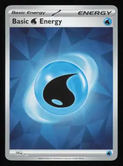 Water Holo Energy 011 - Cracked Ice - Scarlet & Violet SVE - Pokemon TCG Card NM - Image 1