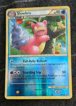 Slowbrow 38/90 Reverse Holo 2010 Pokemon Tcg Card - MP HGSS Vintage - Image 1
