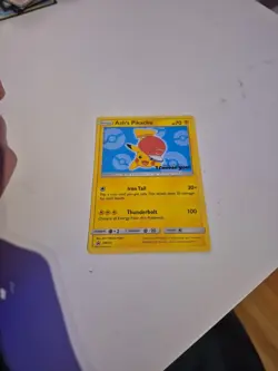 Ash's Pikachu SM114 - I Choose You Stamped Black Star Promo Pokemon TCG Card LP - Image 1