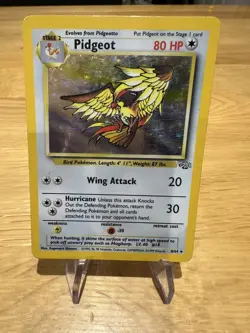 Pokemon TCG Pidgeot Jungle Card 8/64 Holo - Image 1