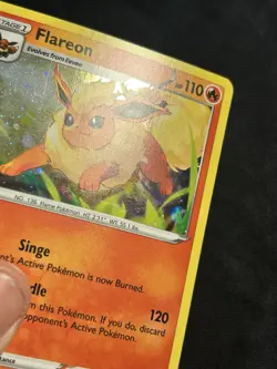 Flareon SWSH041 🌀FART SWIRL🌀Cosmos holo Sword & Shield Promo Card Pokemon TCG - Image 5