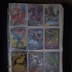 Pokemon TCG Full Art Holo Card Lot Machamp V Greninja V Pikachu V Binder - Image 1