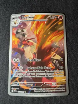 Pokemon TCG Blaziken Destined Rivals Illustration Rare Card 192/182 - Image 1