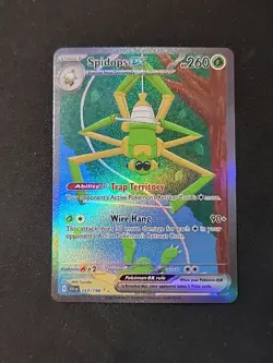 Pokemon TCG Spidops EX 243/198 SV01 Scarlet & Violet Base Set Holo Card - Image 1