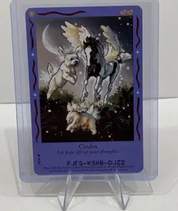 Bella Sara Magical Friends “Cindra" Rare Card Mint - Image 1