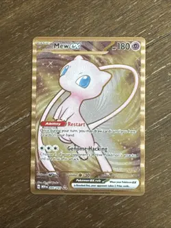 2023 Pokemon 205/165 Mew EX Metal Card 151 Super Premium Collection Mint - Image 1