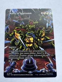Waves of Aggression (Borderless) Teenage Mutant Ninja Turtles - NM - Image 1