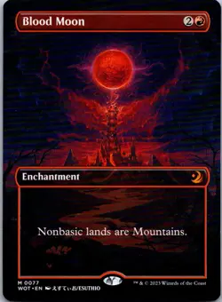Blood Moon (Anime Borderless) M Wilds of Eldraine: Enchanting Tales 77 NM - Image 1