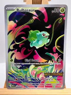Pokemon Mega Evolutions - 133/132 Bulbasaur - Mega Evolutions Stamped Promo - NM - Image 1