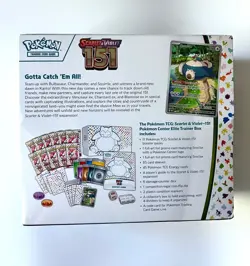 151 Pokemon Center Elite Trainer Box Scarlet and Violet, Plus Case and Shipping - Image 4