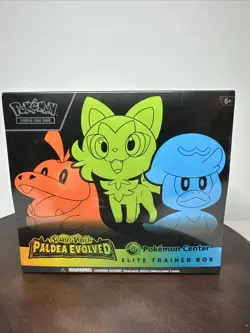 Pokemon Center Paldea Evolved Elite ETB SEALED - Image 1