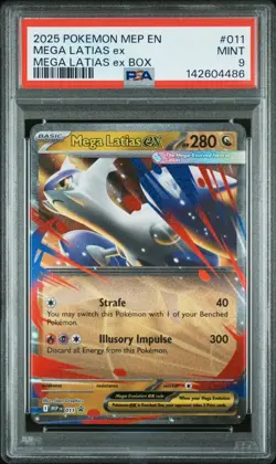 Pokemon PSA 9 Mega Latias ex Box MEP Black Star Promo #11 86 - Image 1