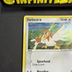 Farfetch’d 107/106 EX Emerald Secret Rare Holo 2005 SWIRL Vintage Pokemon CLEAN! - Image 4