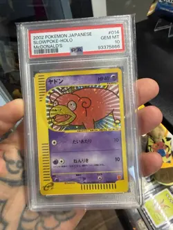 Pokemon Slowpoke 2002 Holo E-Series McDonald's Promo Japanese 014/018 PSA 10 - Image 1