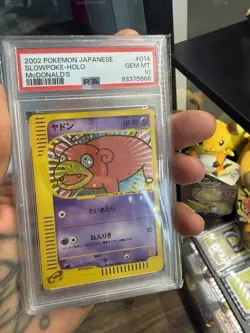 Pokemon Slowpoke 2002 Holo E-Series McDonald's Promo Japanese 014/018 PSA 10 - Image 4