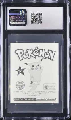 Pokemon 1998 Topps Merlin Series 1 #186 Haunter CGC 9.5 MINT+ READ Description - Image 2