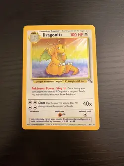 Pokemon Dragonite Fossil Holo Rare 4/62 Wizards 1999 Pokemon TCG - Image 1