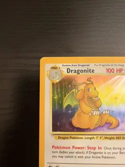 Pokemon Dragonite Fossil Holo Rare 4/62 Wizards 1999 Pokemon TCG - Image 4