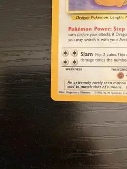 Pokemon Dragonite Fossil Holo Rare 4/62 Wizards 1999 Pokemon TCG - Image 5